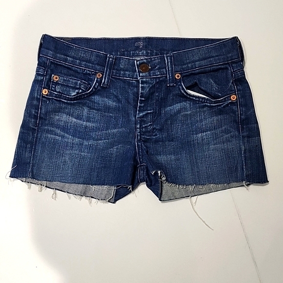 7 for All Mankind Jean Shorts 24 cut off - Picture 1 of 3